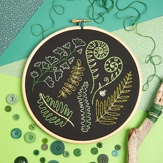 Black Forest Ferns Embroidery Kit Primary Image