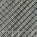 Holiday Charms - Plaid Black Metallic Yardage Primary Image
