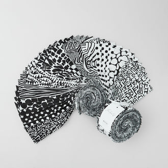 Saturday Stash - Kaffe Fassett Collective Black and White 2 1/2" Strips