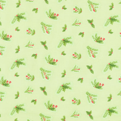 Monthly Placemat Coordinate - December Holly Green Yardage