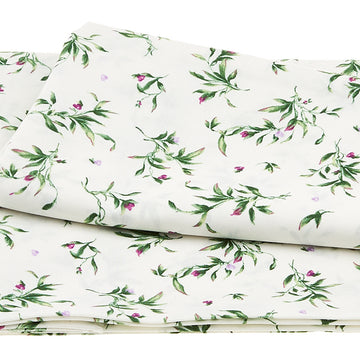 Catalina Ultra Violet Favorites - Wispy Leaves White & Purple 2 Yard Cut Primary Image