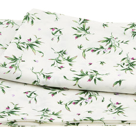 Catalina Ultra Violet Favorites - Wispy Leaves White & Purple 2 Yard Cut Primary Image