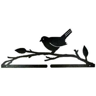 Bird on a Branch Split Bottom Quilt Hanger - 14.5" Charcoal