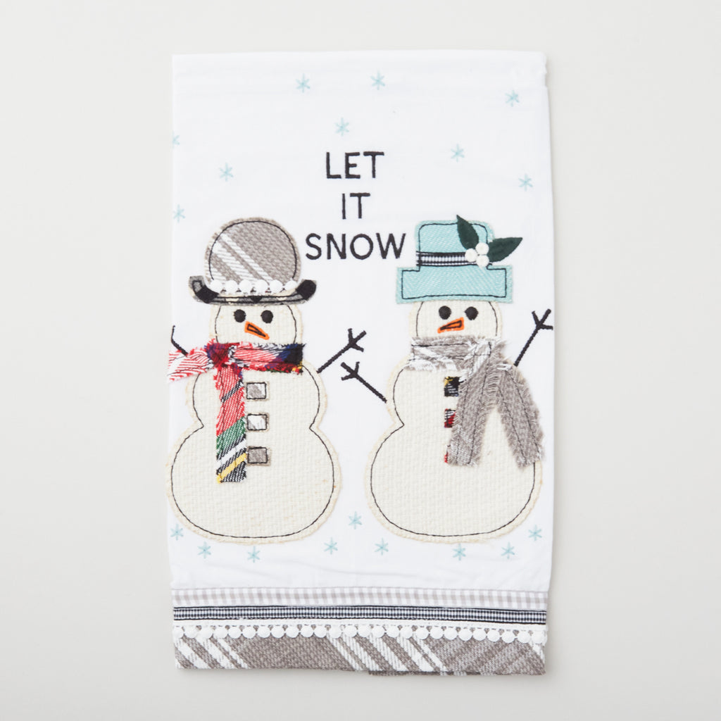 Let It Snowman Tea Towel - FOR WEBSITE AND HOLIDAY STORE Primary Image