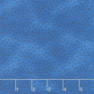 Earth Song - Spirals Blue Yardage