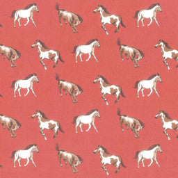 Wild Rose - Horses Red Yardage Primary Image