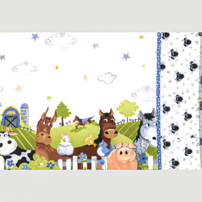 Barnyard Blues Pillowcase Kit