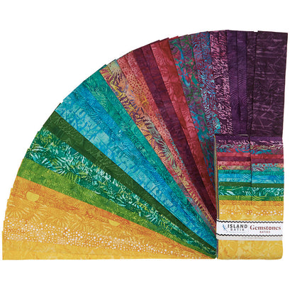 Gemstones Batiks Strips
