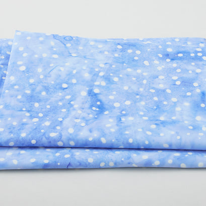 Pixie Batiks - Ditzy Dots Cornflower 2 Yard Cut