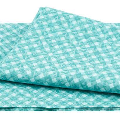 Bloom On - Geometric Aqua 2 Yard Cut