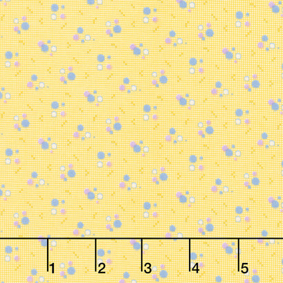 Aunt Grace Calicos - Dots Yellow Yardage