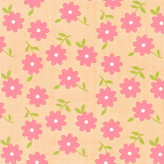 Flower Power - Peace Out Posies Clementine Yardage