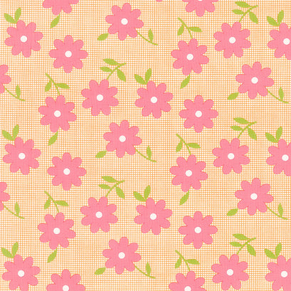 Flower Power - Peace Out Posies Clementine Yardage