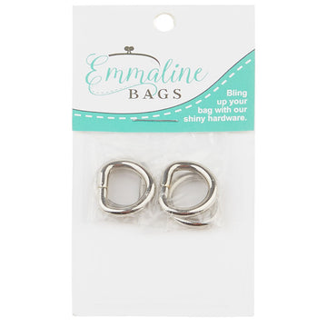 Emmaline 1/2" D-Rings - Set of Four Nickel Alternative View #1