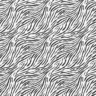 Baby Safari - Zebra Print White/Black Yardage