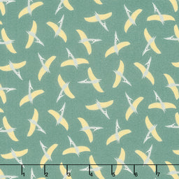 D Is For Dinosaur - Pterosaur Olive Digitally Printed Yardage Primary Image