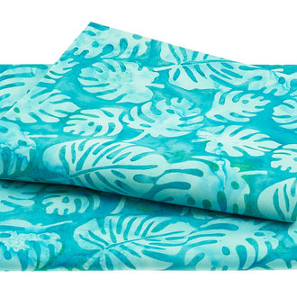 Coco Cabana Batiks - Philodendron Teal 2 Yard Cut