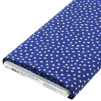 Dot and Stripe Delights - Blue Small Dots 10 Yard Bolt
