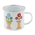 Lori Holt Calico Enamel Tin Mug Primary Image