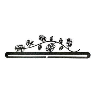 Pine Needles Split Bottom Quilt Hanger - 18" Charcoal Primary Image