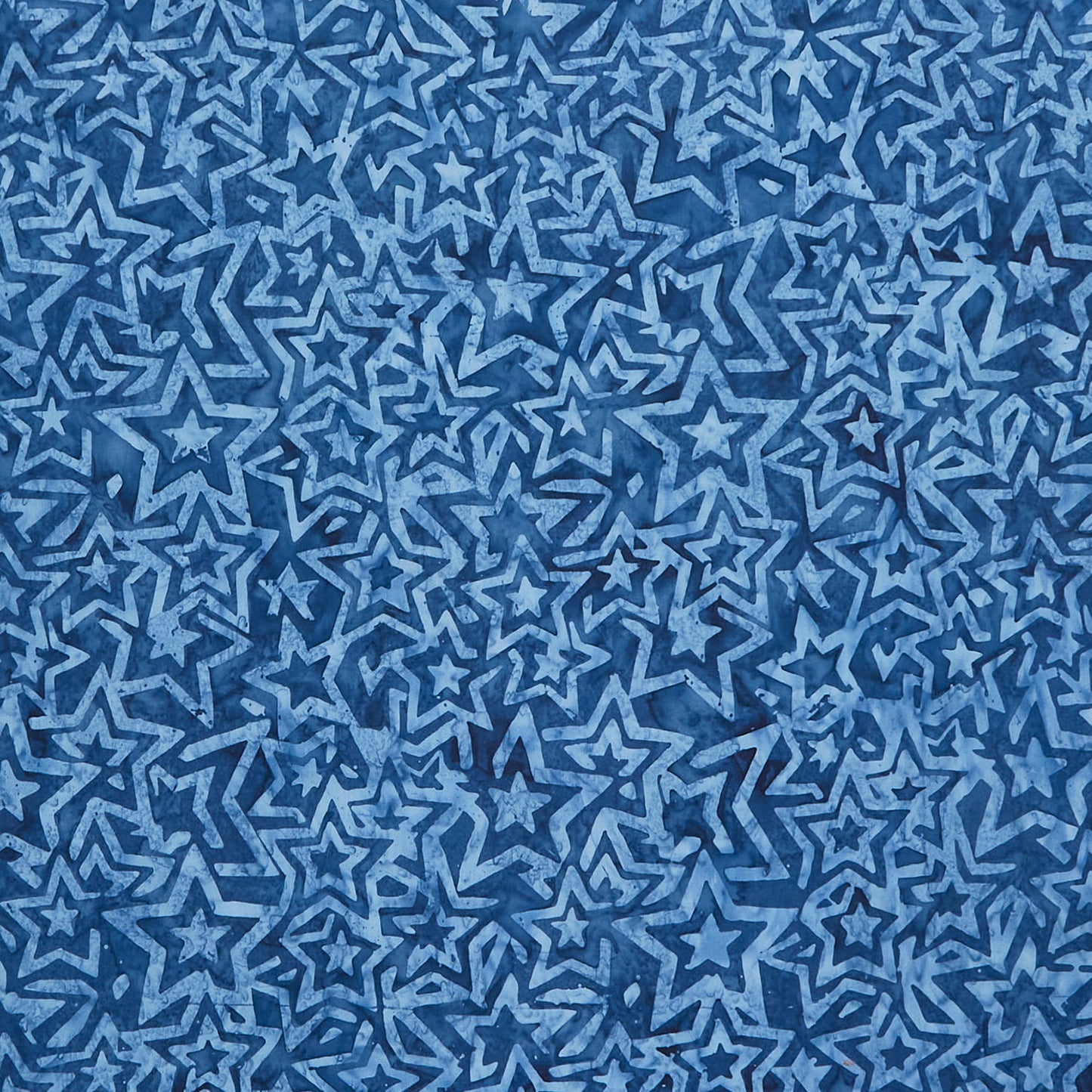 Tonga Batiks - Liberty - Packed Tie Dye Stars Denim Yardage Primary Image