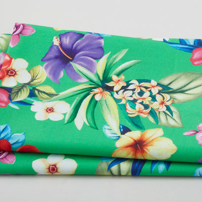 Let's Get Tropical - Aloha Green 2 Yard Cut