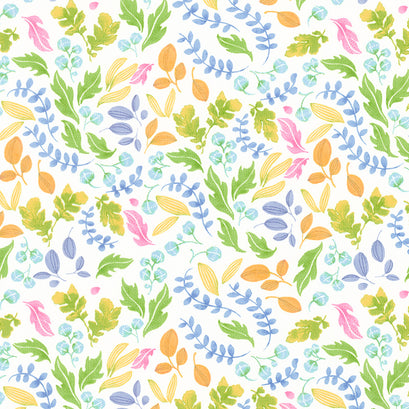 Wild Blossoms - Leafy World Cream Yardage