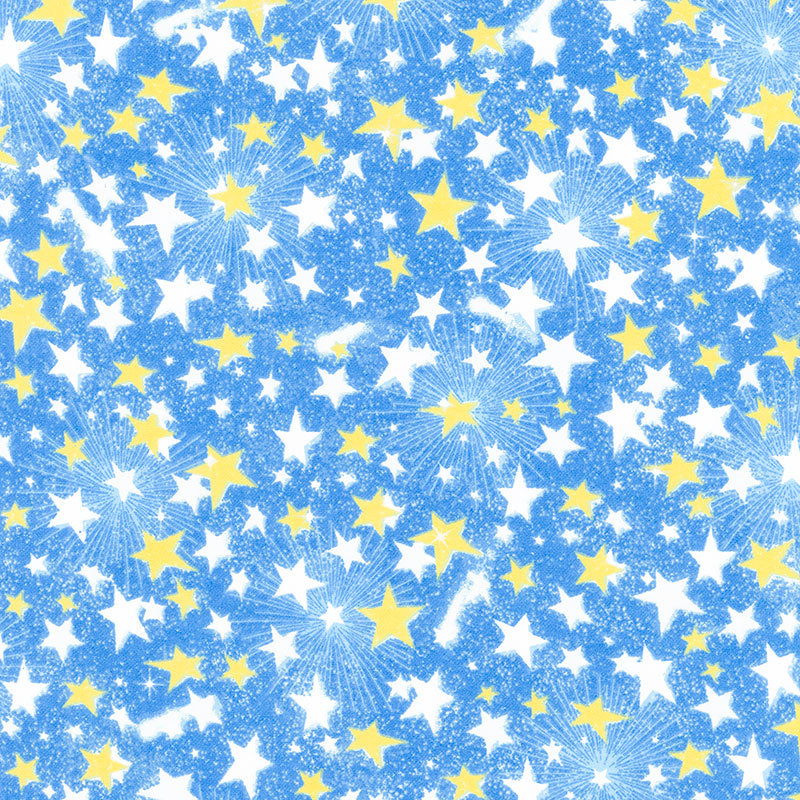 Comfy Flannel® - Stars Blue Yardage Primary Image
