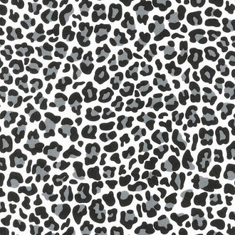 Baby Safari - Leopard Print Gray Yardage