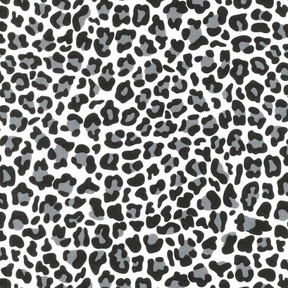Baby Safari - Leopard Print Gray Yardage