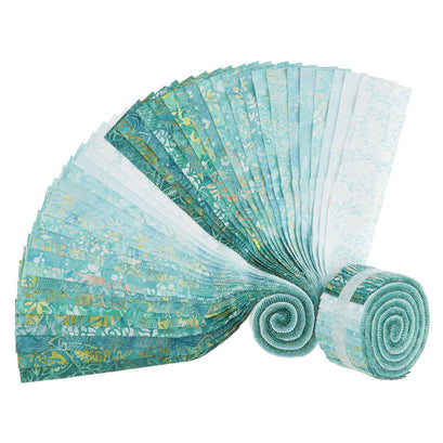 Java Batiks Favorites Turquoises 2.5" Strips