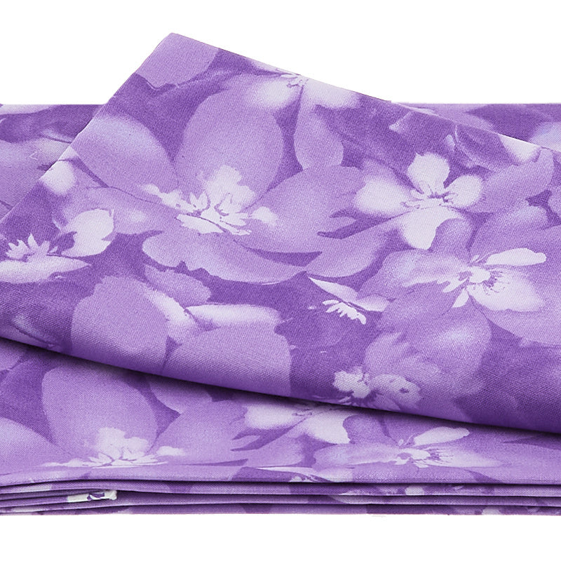 Catalina Ultra Violet Favorites - Tonal Blossoms Purple 2 Yard Cut Primary Image