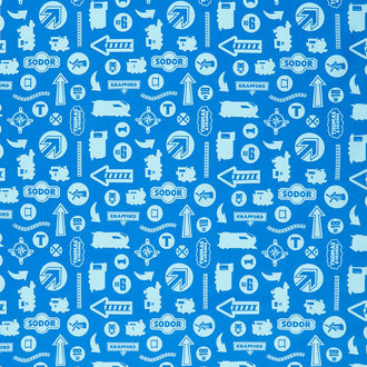 Full Steam Ahead - Tonal Blue Yardage