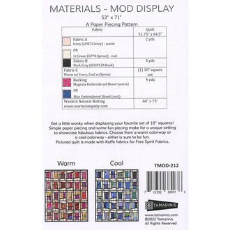 Mod Display Quilt Pattern