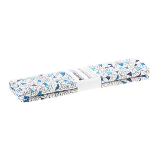 Black White & Bright - Crackle Blue 2 Yard Cut