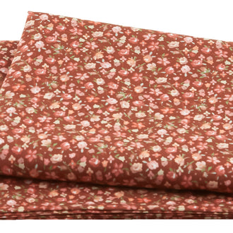 Lovely Bunch - Mini Floral Light Brown 2 Yard Cut