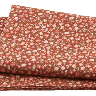 Lovely Bunch - Mini Floral Light Brown 2 Yard Cut