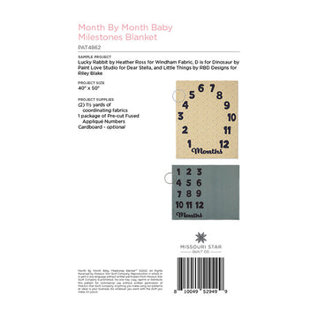 Month by Month Baby Milestones Blanket Pattern by Missouri Star Alternative View #1