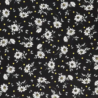 Ups a Daisy - Daisy Black Yardage