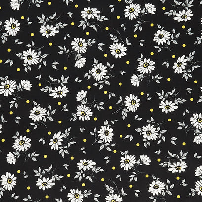 Ups a Daisy - Daisy Black Yardage