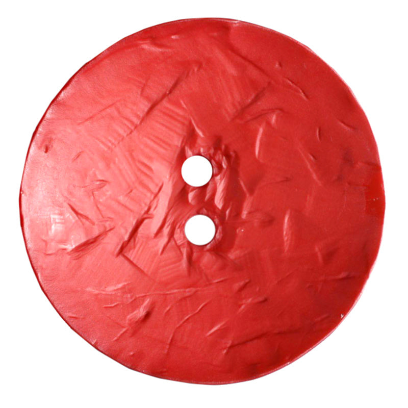 Round Polyamide 45mm Button - Bright Red Primary Image