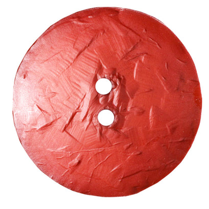 Round Polyamide 45mm Button - Dark Red