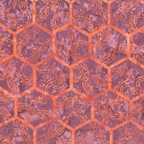 Chromatic Batiks - Hexies Pink Sangria Yardage Primary Image