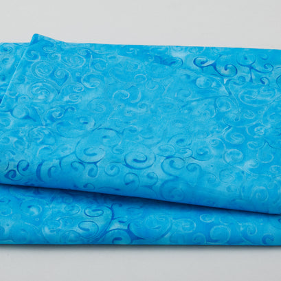 Winter's Foliage Batiks - Swirl Scroll Mystic 2 Yard Cut