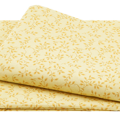 Folio - Viney Leaves Yellow 108" Wide 3 Yard Cut