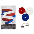 Pouch Trio & Wristlet Seat Belt Kit - Red/White/Blue Alternative View #1