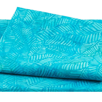 Coco Cabana Batiks - Banana Leaf Teal 2 Yard Cut