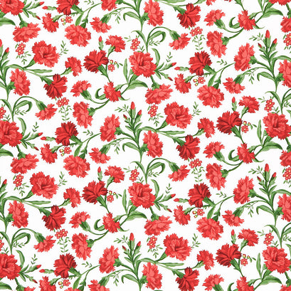 Jubilee - Floral Natural Yardage