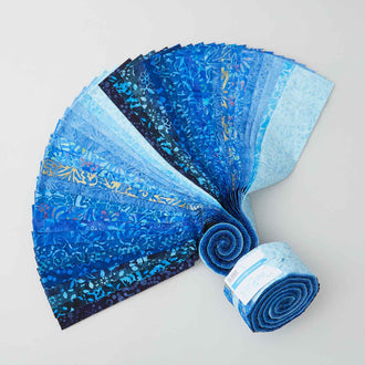 Java Batiks Blue Favorites Strips