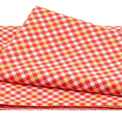 Five + Ten - Pixy Plaid Red 2 Yard Cut
